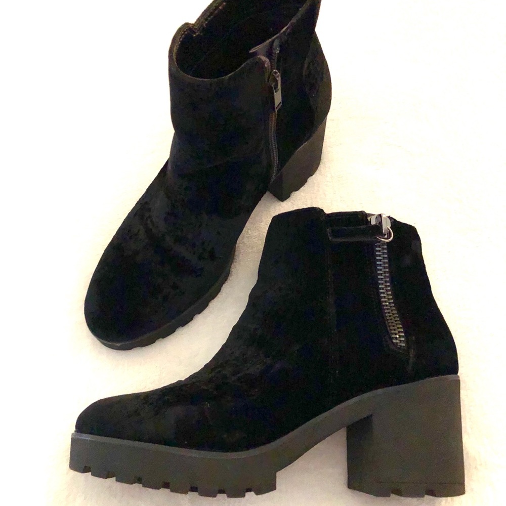 Velvet Ankle Boots